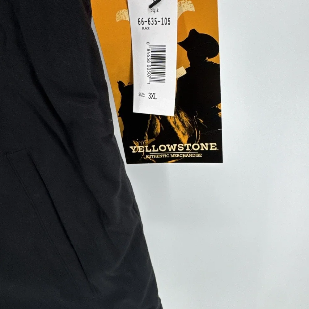 Yellowstone Dutton Ranch Men's Vest Jacket Brown Size 3XL Western Cowboy NWT - Picture 3 of 8